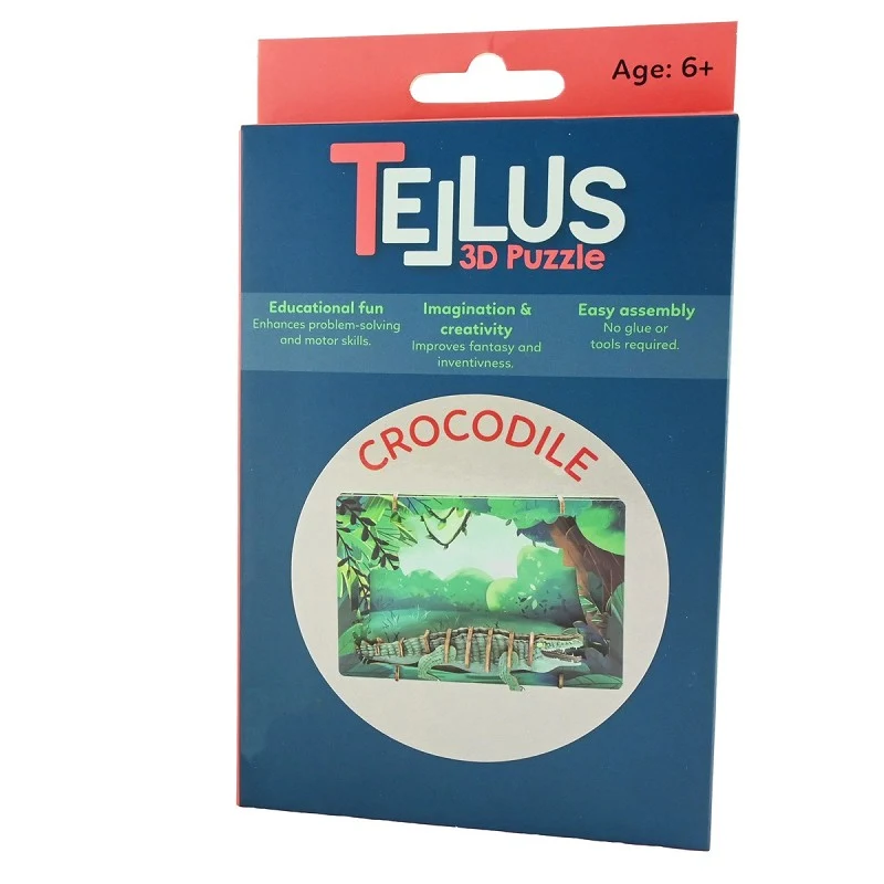 3D-pussel Krokodil – Teater & Vykort (17 cm) - Bild 3