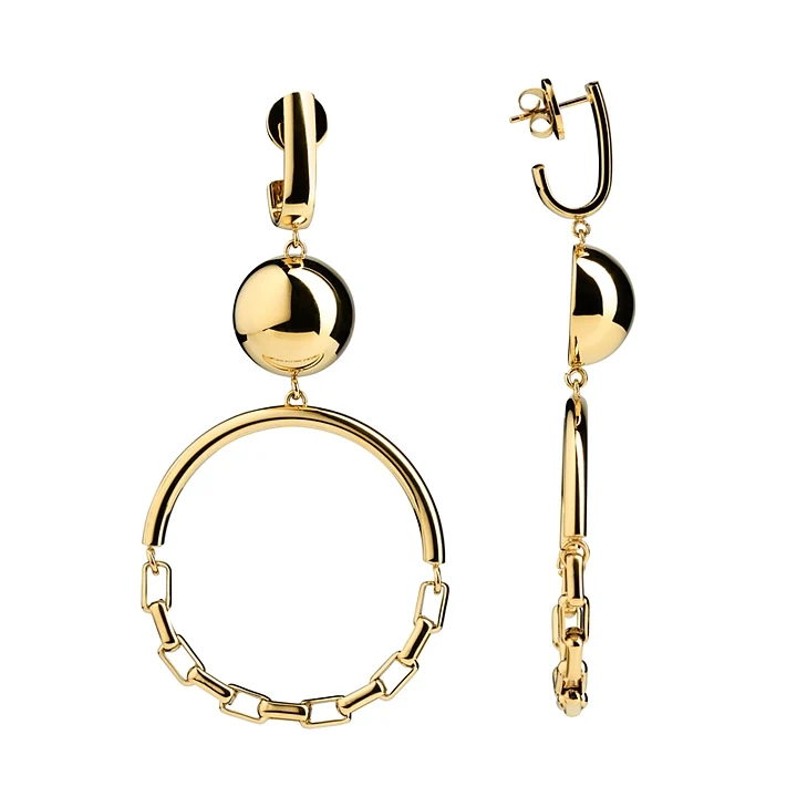 Solar Golden Statement Earrings